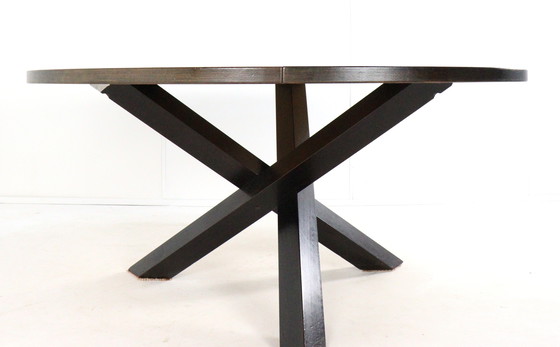 Image 1 of Gerard Geytenbeek wenge round dining table vintage
