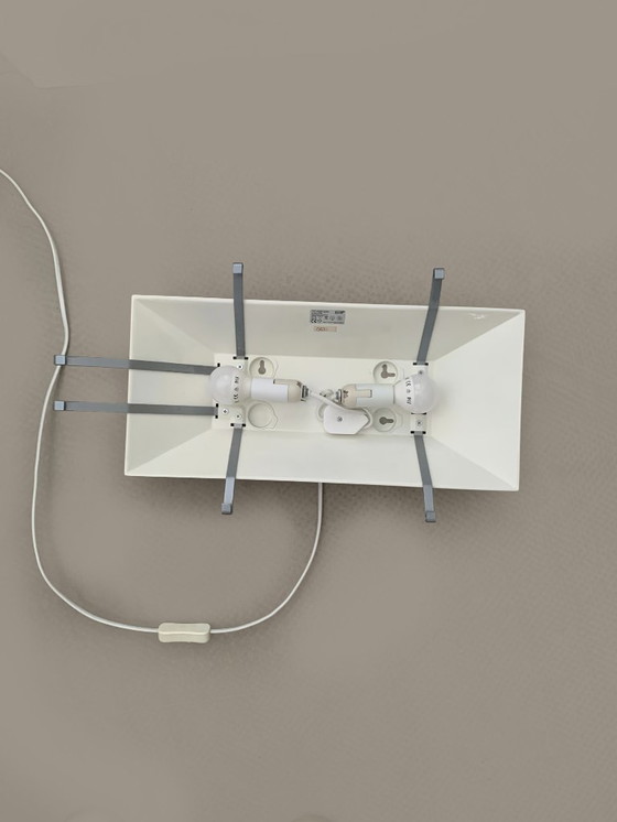 Image 1 of Lampada da parete vintage IKEA GYLLEN con pannello in vetro, anni '90