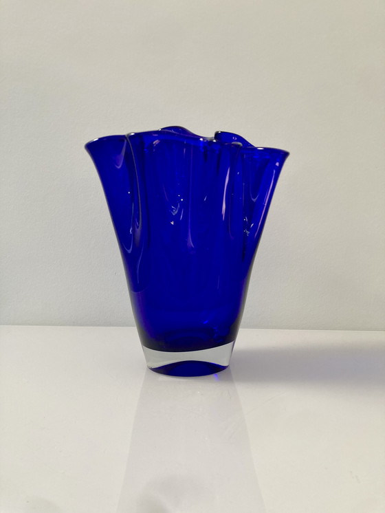 Image 1 of Kobaltblauwe servetvaas