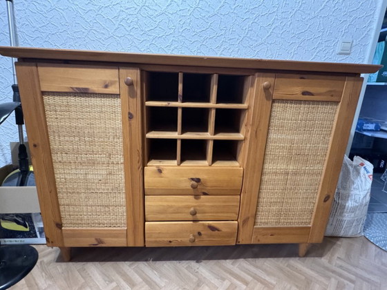 Image 1 of Design classic: Rainer Daumiller dining set (solid pine) + matching sideboard (table + 4 chairs + sideboard).