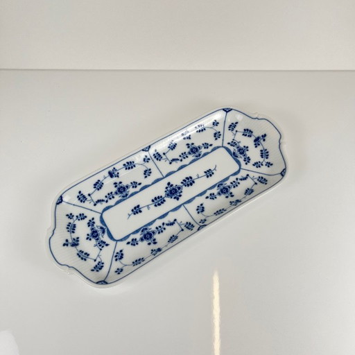 Piatto da torta in porcellana blu, Heinrich, Germania