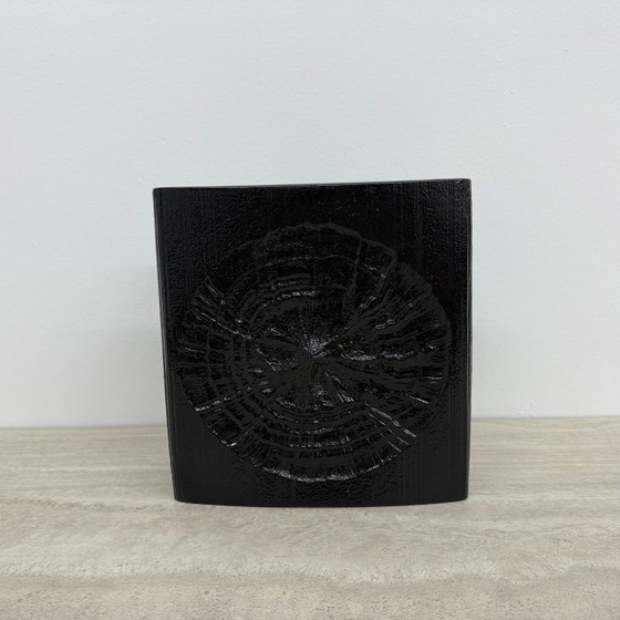 Image 1 of Rare Rosenthal Martin Freyer black ceramic vase , 1960’s