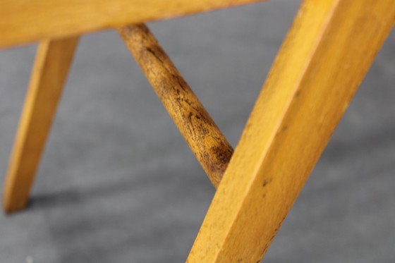 Image 1 of 1960er ULUV Blumenständer aus massiver Buche, Tschechoslowakei