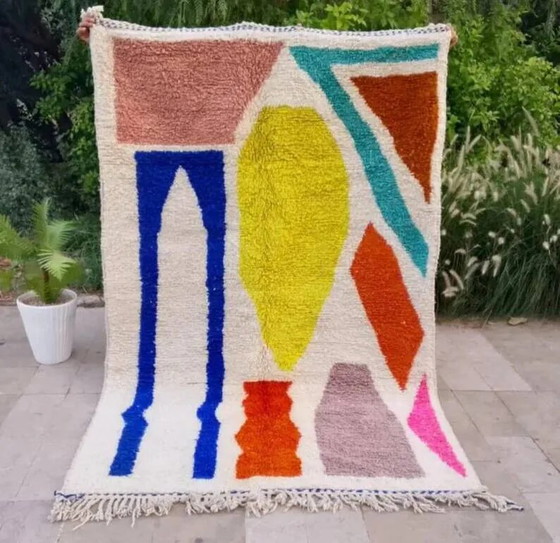 Tappeto marocchino in lana fatto a mano, 250cm x 150cm, pezzo unico. – Tappeti, Wool (photo 11 of 11)