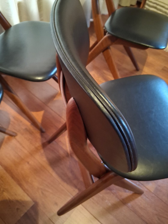 Image 1 of 4x De Schaar Van Teeffelen chair, original
