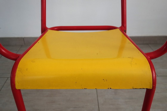 Image 1 of Stella metalen fauteuil uit de jaren 50