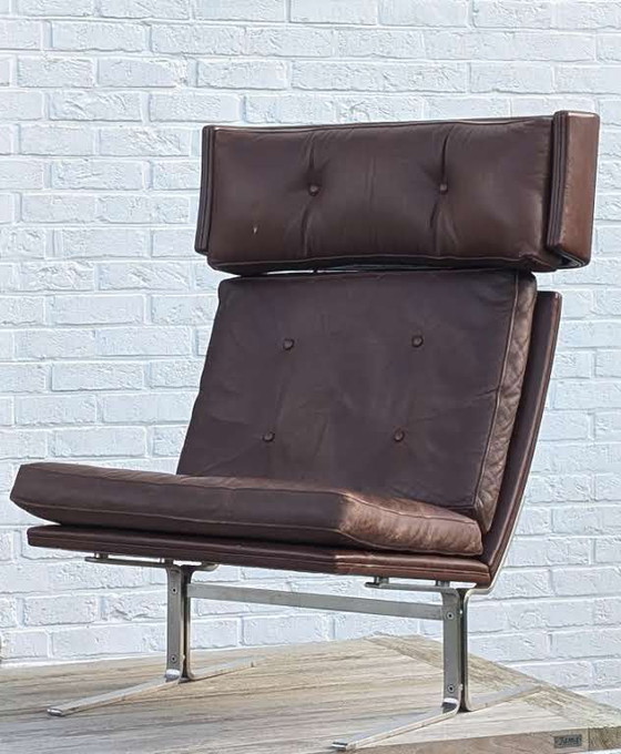 Image 1 of Pieza única - Chaise longue danoise sculpturale des années 1960, atribuida a Poul Nørreklit