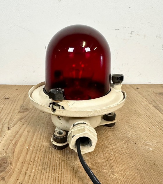 Image 1 of Applique murale ou plafonnier vintage beige en forme de navire soviétique, années 1960