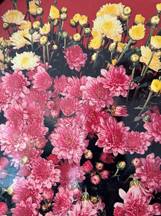 Vintage serveerschaal met bloemenmotief – chrysantendesign uit de jaren 70 – Tafelaccessoires, Other (photo 3 of 9)