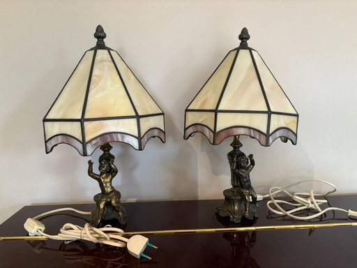 Tiffany-style table lamp