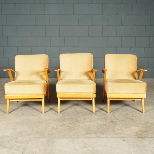 Poltrone da salotto danesi – noce – anni '60