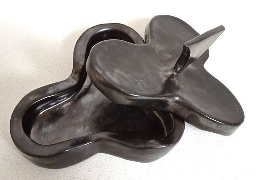 Porta pillole o caramelle in ceramica, anni '60