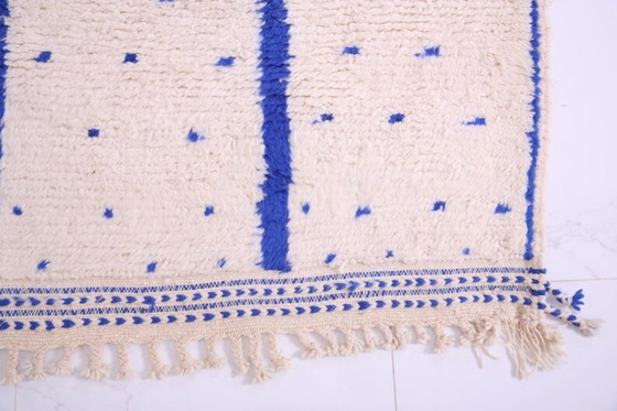 Image 1 of Handmade Beni Ourain Wool Rug: Minimalist Boho Decor 3X2m