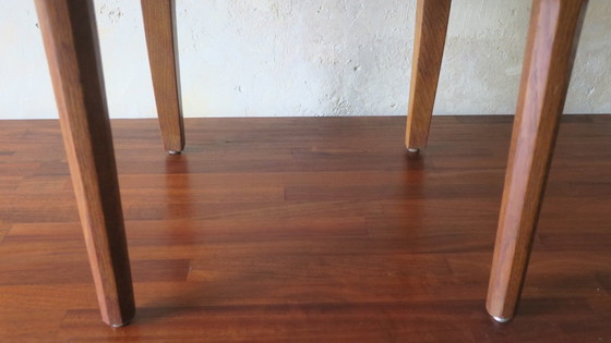 Image 1 of Chaise d'appoint Art Nouveau en chêne et velours violet royal, années 1900