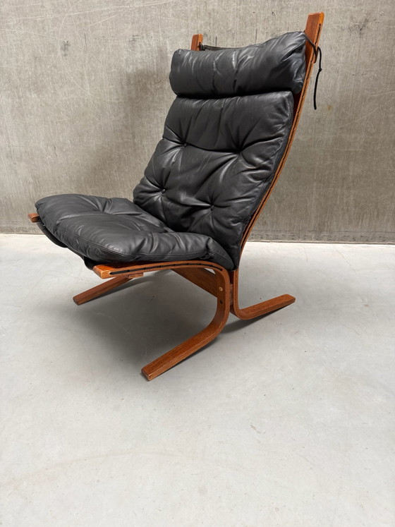 Ingmar Relling Siësta Lounge Chair - Westnofa 1960s – Armchairs, Wood, Leather (photo 2 of 9)