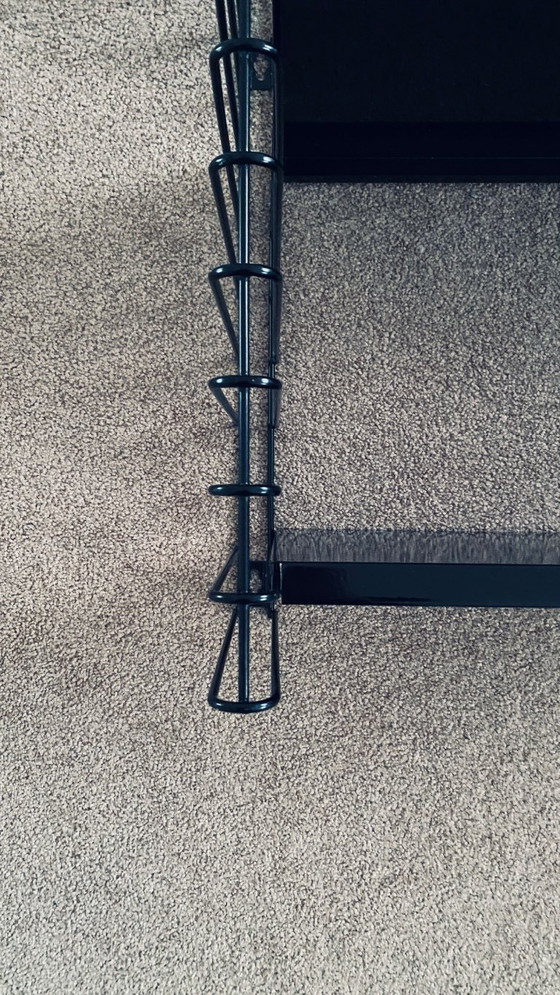 Image 1 of Vintage zwart draadrek Tomado stijl  | Nederlands design ca. 1980