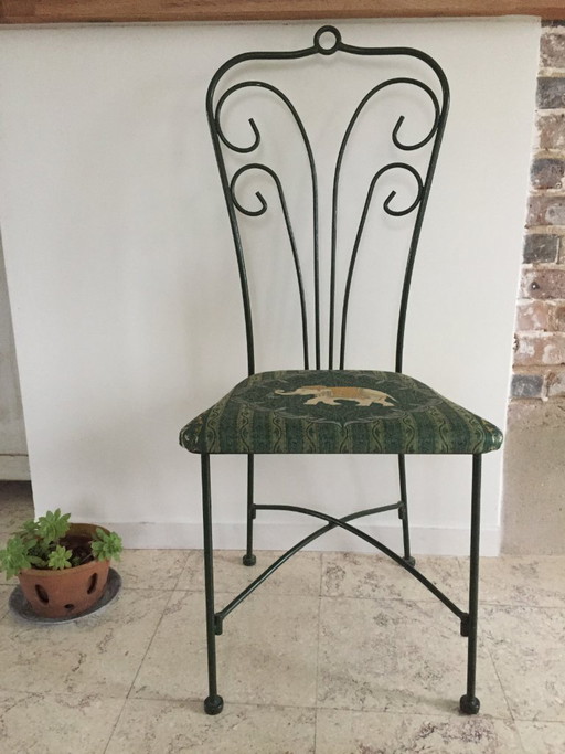 Vintage Wrought Iron Garden Chair