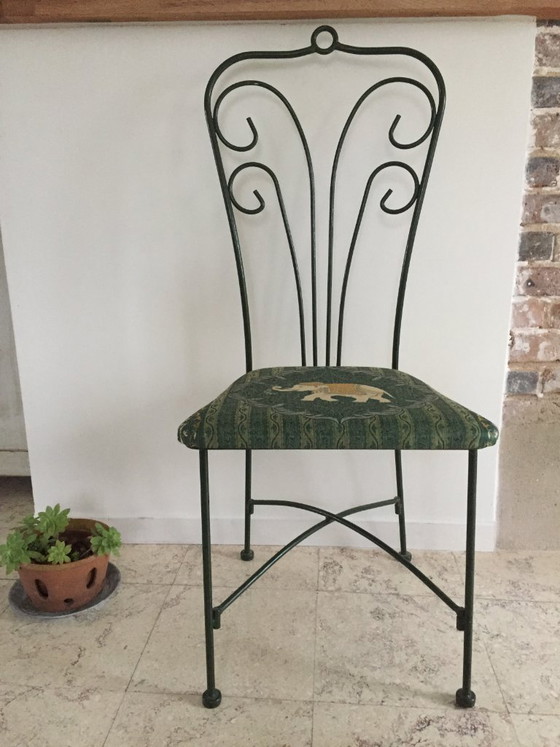 Image 1 of Vintage Wrought Iron Garden Chair