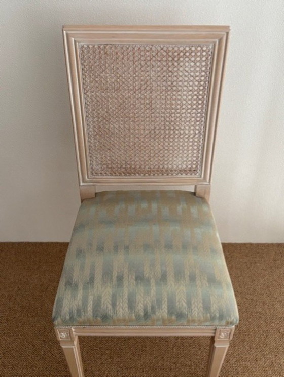 Vintage Design Dining Chair – Wicker, Silk (photo 7 of 13)