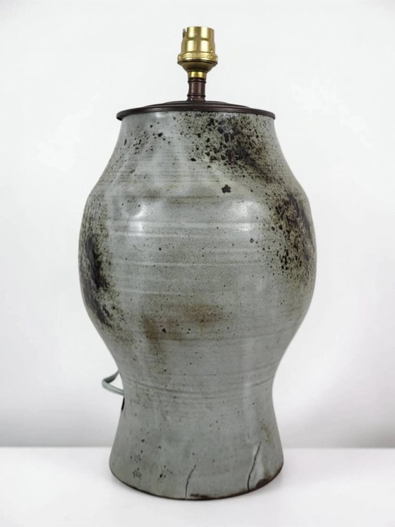Steingutlampe signiert Chantal und Thierry Robert 1960er Jahre – Tischlampen, Porcelain (photo 6 of 11)
