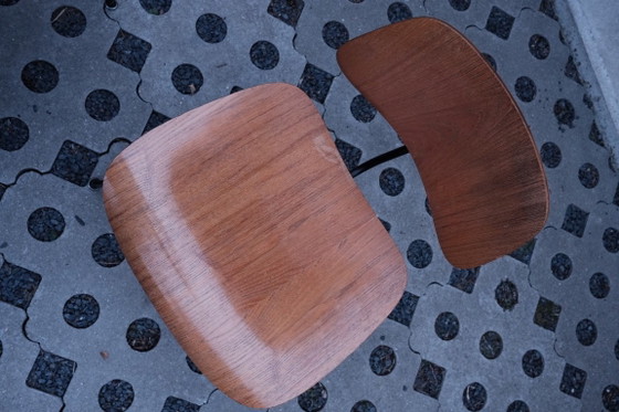 4 Eames DCM Stühle 40er/50er Jahre Herman Miller – Esszimmerstühle, Metall, Holz (photo 10 of 10)
