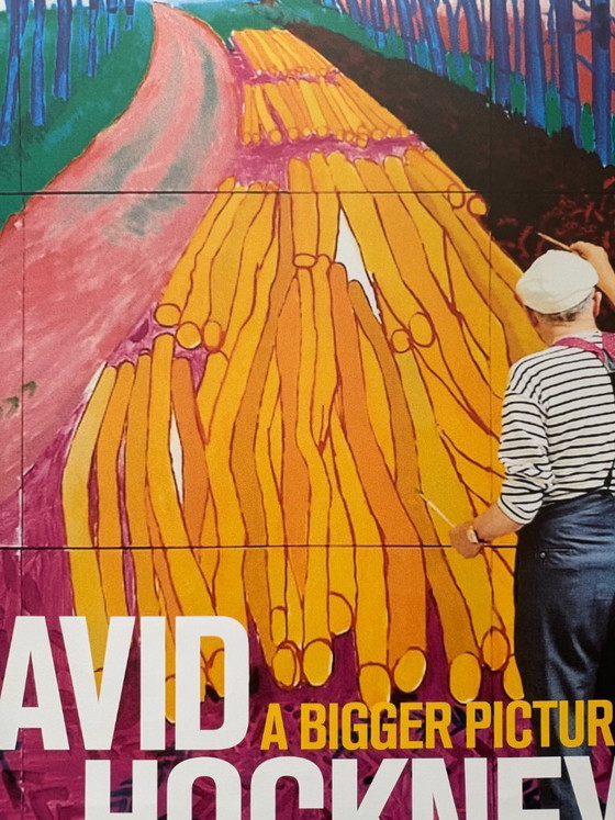 Image 1 of David Hockney, Cartel de la exposición "A Bigger Picture", 2012, Copyright David Hockney, Impreso en el Reino Unido