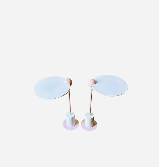 Image 1 of Tavolino "Piccolo" in stile Memphis – Edward Geluk per ArCo, Paesi Bassi, 1984 Girevole