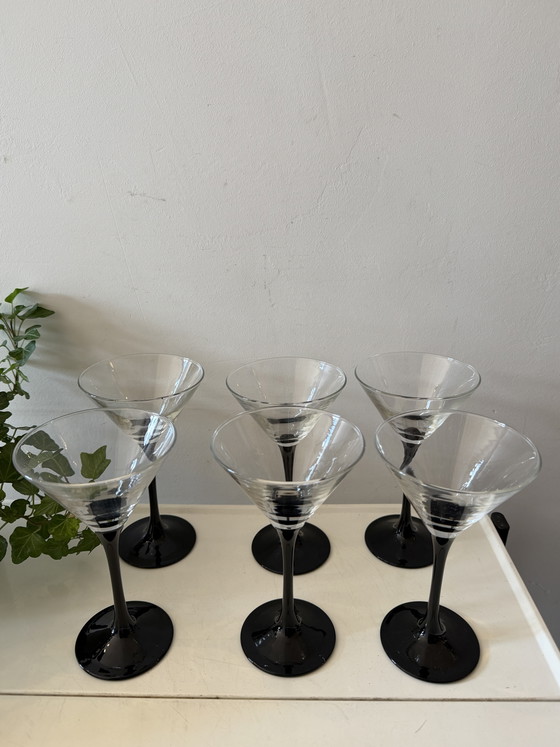 Image 1 of Set of 6 Luminarc Domino martini glasses