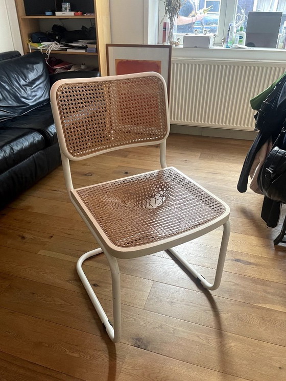 Image 1 of 2x defecte Ceska Marcel Breuer eetkamerstoelen