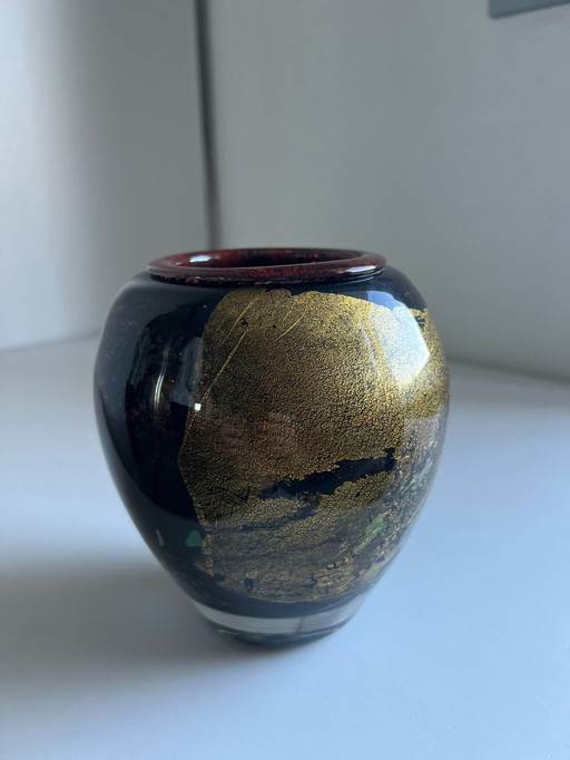 Blown glass vase, Jean-Claude NOVARO