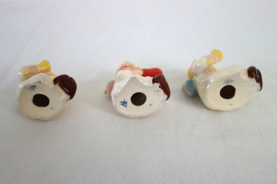 Image 1 of 3 Figurines Hummel Goebel Lustre Ange Vers 1950