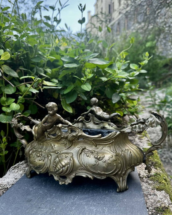 Macetas grandes para jardín de rocas, ángel Art Nouveau – Metal, Rococo (photo 4 of 18)