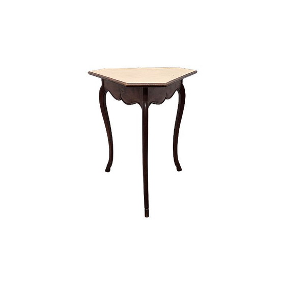 Antique Oak Louis XV Style Side Table, Late 19th Century – Wood (photo 2 of 6)
