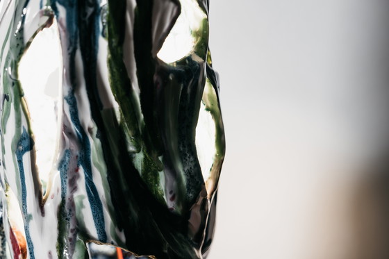 Image 1 of Ernesto Treccani Attr. Ceramic Table/Floor Lamp Modern Design