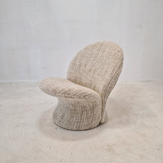 Image 1 of Fauteuil et repose-pieds vintage modèle F572 par Pierre Paulin pour Artifort, 1967