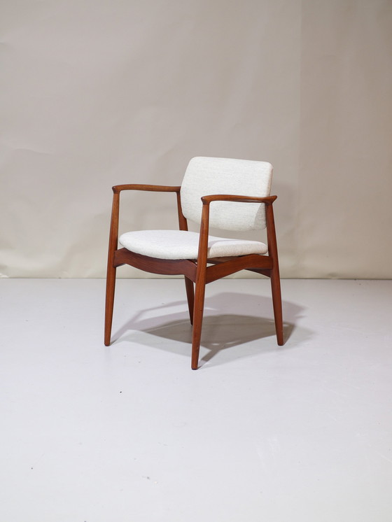Image 1 of (2x) Erik Buch 67 Armchair Captains Chair Vintage