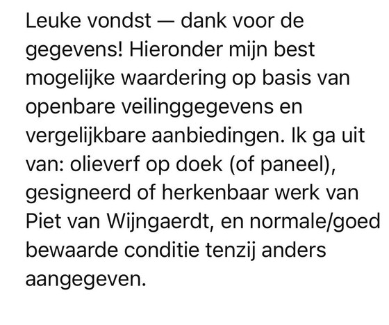 Image 1 of Schilderij Piet van Wijngaerdt, Molens met landschap, Afmeting 72x103 cm.