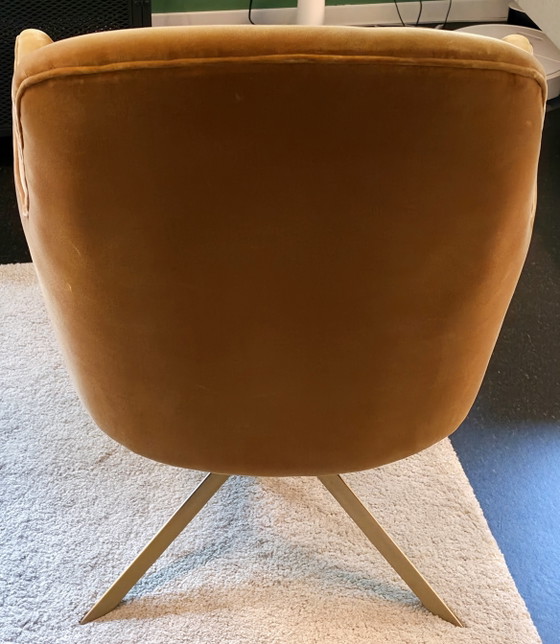 Poltrona lounge Dutchbone Robusto – giallo senape/velluto – Poltrone, Metal, Velvet (photo 2 of 7)