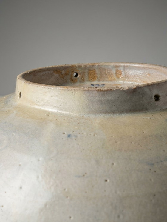 Groot Marokkaans Fès aardewerk blauw-wit bord – 35 cm – Decoratieve objecten, Ceramic (photo 5 of 7)
