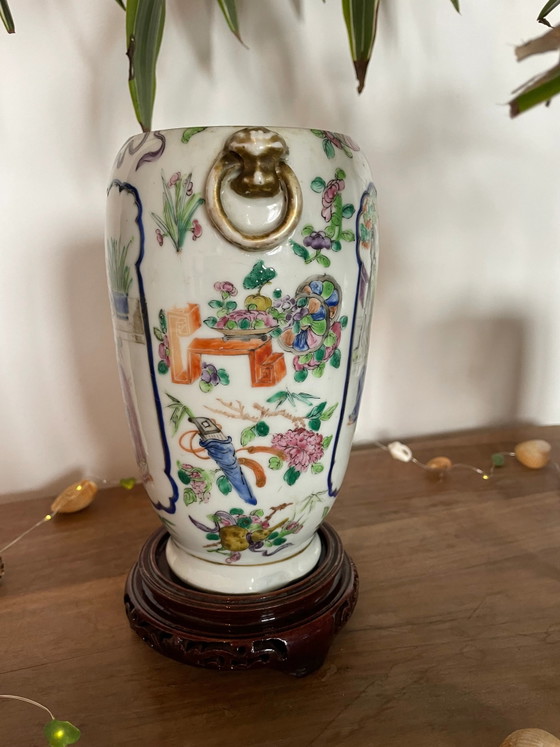 Vaso giapponese dipinto a mano – Vasi, Wood (photo 5 of 6)