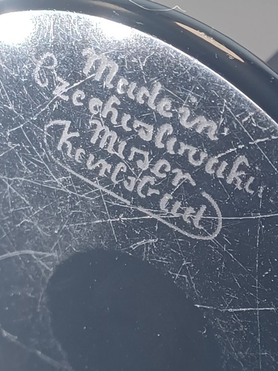 Image 1 of Vase ancien Moser cristal Améthyste Karlsbad 