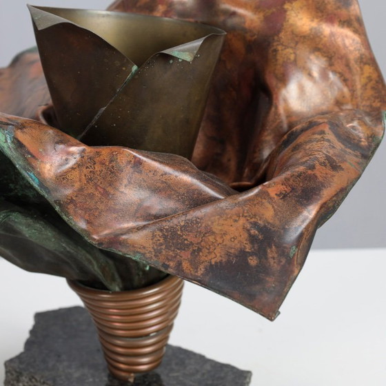 Sculptural Copper Vase by Bart van Bekhoven, Netherlands, 1980s (photo 6 of 9)