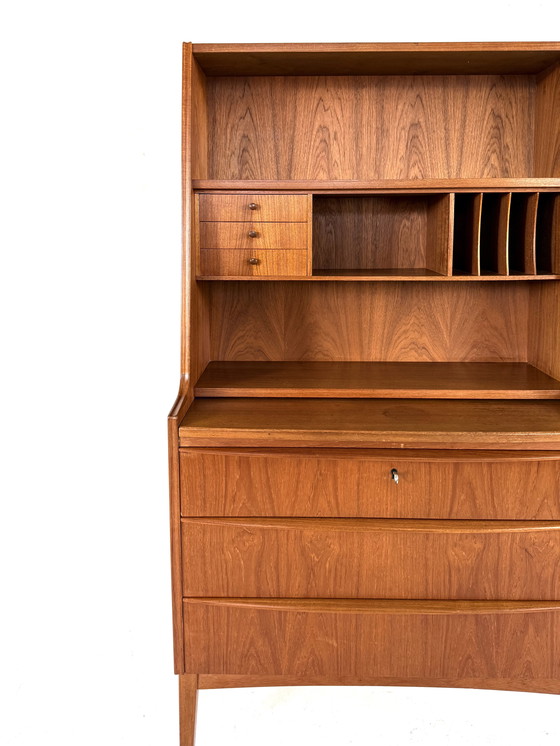 Image 1 of Vintage Danish teak secretary desk '60