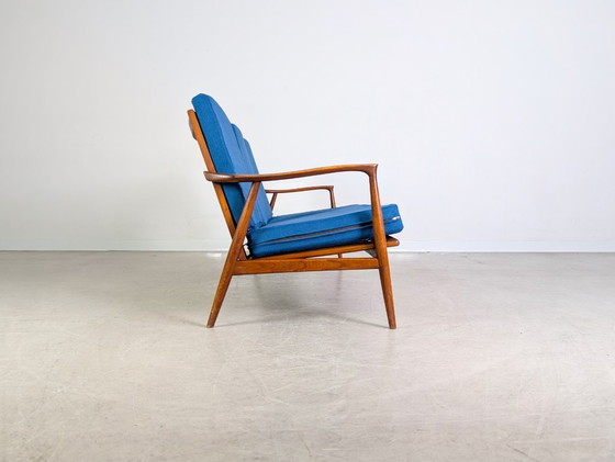 Image 1 of Divano originale Mid-Century in teak vintage, design danese del 1960 MCM