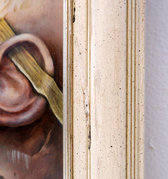 Image 1 of Surrealist oil painting on panel by Joseph Laureys (1944-2020)