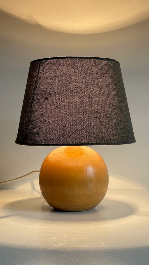 LAMPE Boekhout Massief ANNEES 70