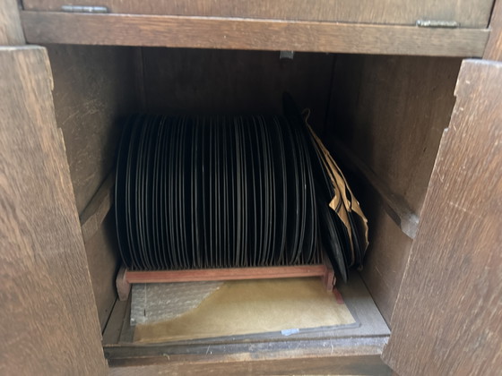 Image 1 of Antiker Plattenspieler/Grammophon inkl. Schallplattensammlung