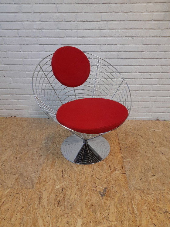 Verner Panton Wire Cone Chair – Fritz Hansen, Armchairs, Textile (photo 8 of 9)