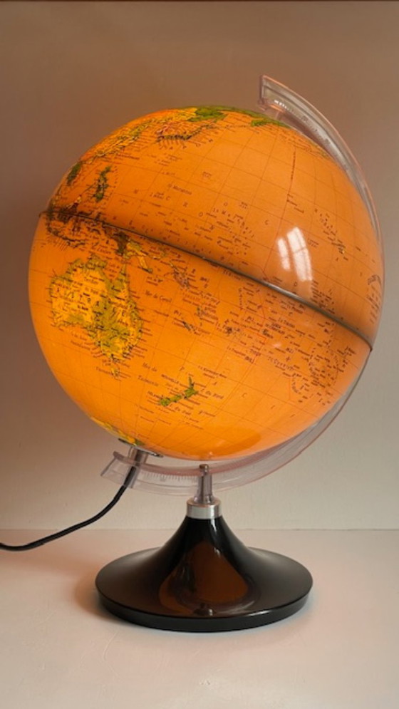 Image 1 of Illuminated Earth Globe Made in Italy