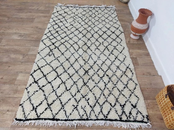 Image 1 of Wonderful Beni Ouarain Rug Wool – 100% Wool Handwoven (247 × 142 cm)